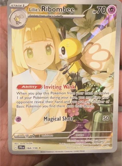2025 Pokémon SV09: Journey Together #164 Lillie's Ribombee — front