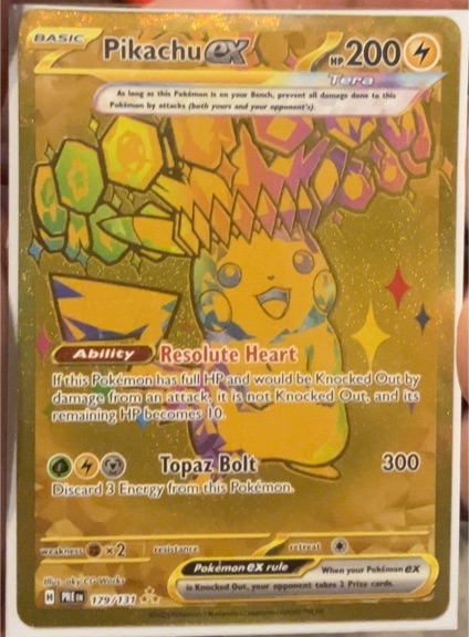 2025 Pokémon Prismatic Evolutions #179 Pikachu ex — front