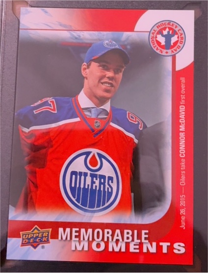 2015-16 Upper Deck National Hockey Card Day #16 Connor McDavid — front