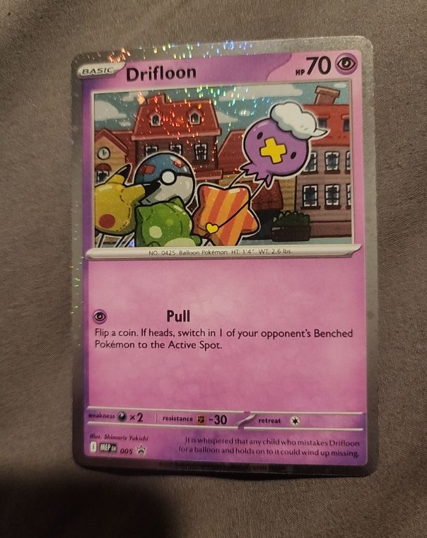 2025 Pokémon #005 Drifloon Mega Evolution Black Star Promo — front