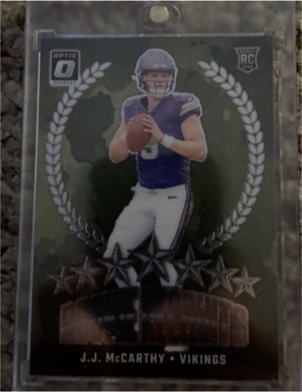 2024 Donruss Optic #11 J.J. McCarthy Rookie Recruits — front