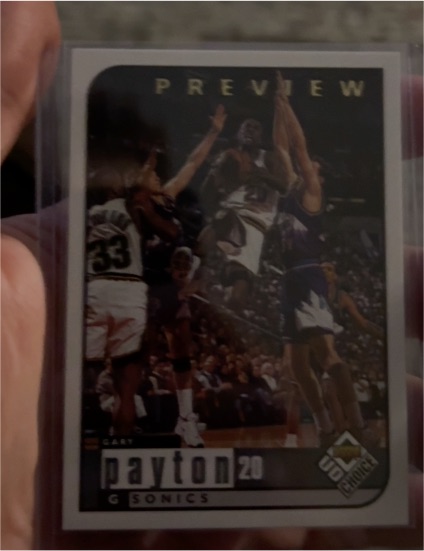 1998 Upper Deck UD Choice Preview #20 Gary Payton — front