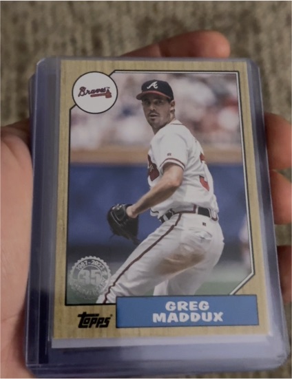 2022 Topps Series 1 1987 Topps 35th Anniversary #T87-20 Greg Maddux — front