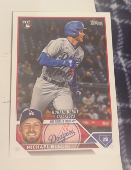 2023 Topps Update #US66 Michael Busch Rookie Debut — front