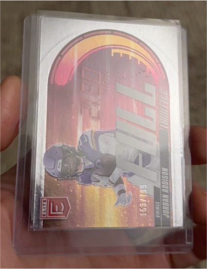 2025 Donruss Elite Pink Full Throttle #7 Jordan Addison — front