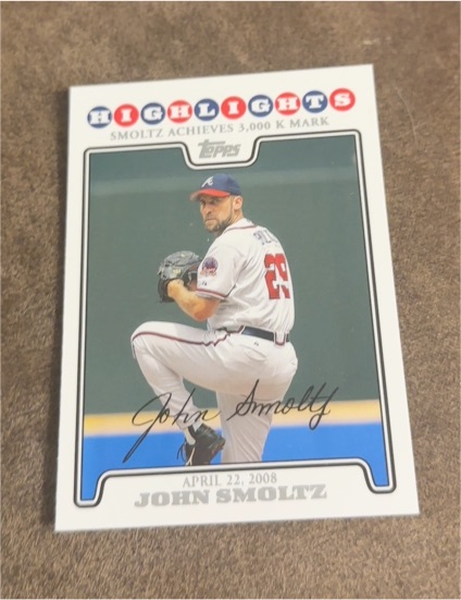 2008 Topps Update #UH125 John Smoltz — front