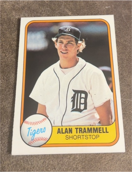 1981 Fleer #461 Alan Trammell — front