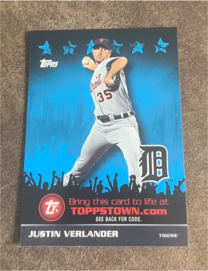 2009 Topps ToppsTown #TTT59 Justin Verlander — front