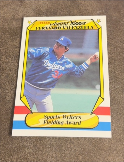 1987 Fleer Award Winners #40 Fernando Valenzuela — front