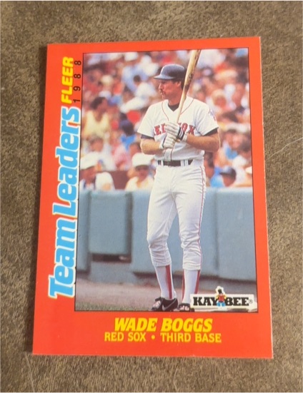 1988 Fleer Team Leaders #2 Wade Boggs — front