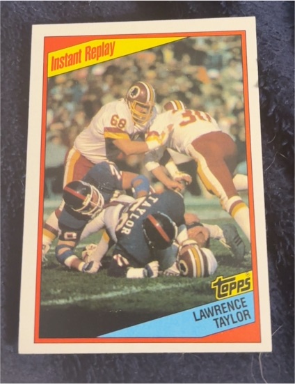 1984 Topps #322 Lawrence Taylor Instant Replay — front