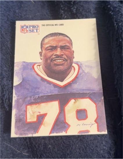 1991 Pro Set #417 Bruce Smith — front