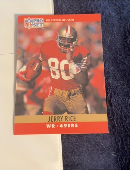 1990 Pro Set #295 Jerry Rice — front