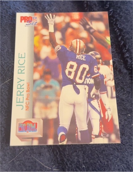 1992 Pro Set #418 Jerry Rice — front