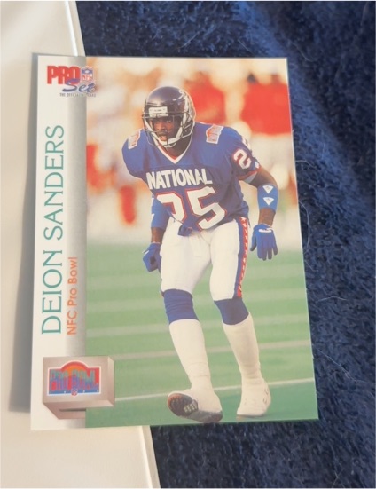 1992 Pro Set #422 Deion Sanders NFC Pro Bowl — front