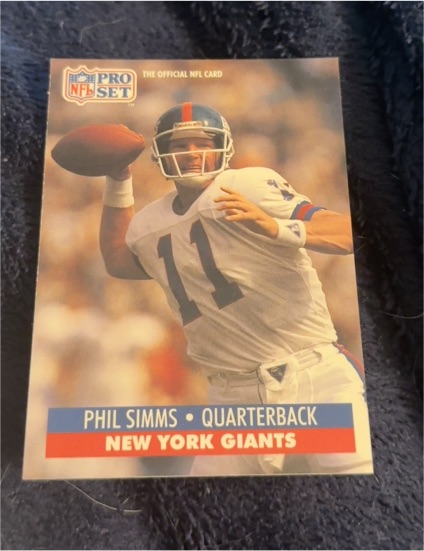 1991 Pro Set #601 Phil Simms — front