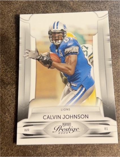 2009 Playoff Prestige Football #34 Calvin Johnson — front