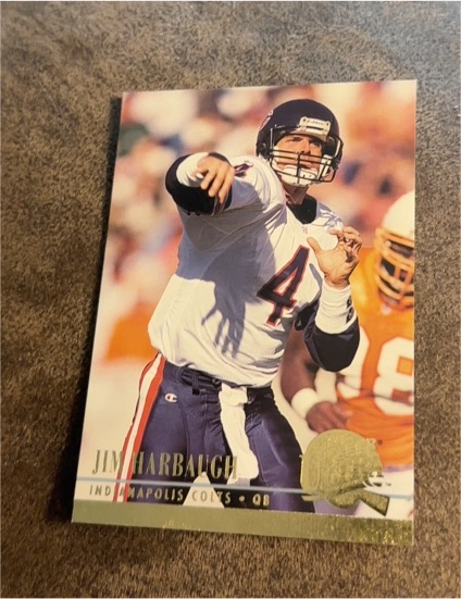 1994 Fleer Ultra #134 Jim Harbaugh — front