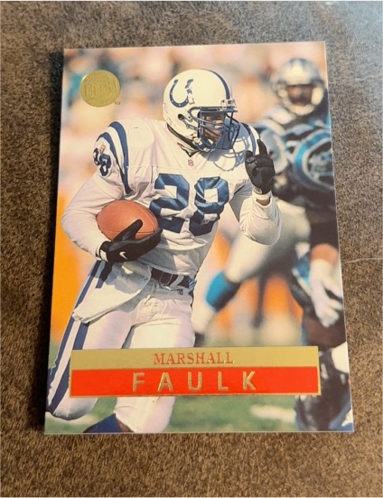 1996 Fleer Ultra #67 Marshall Faulk — front
