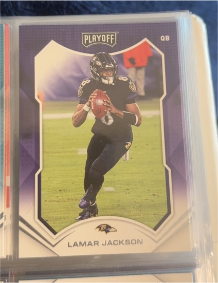 2021 Panini Playoff #25 Lamar Jackson — front