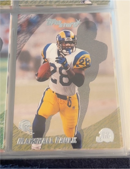 1996 Topps Stars #28 Marshall Faulk — front