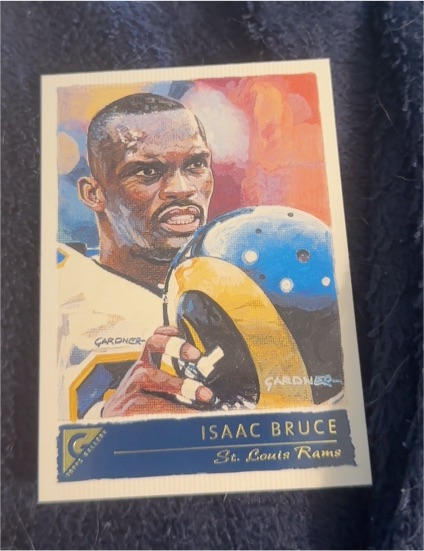 2001 Topps Gallery Football Isaac Bruce — front