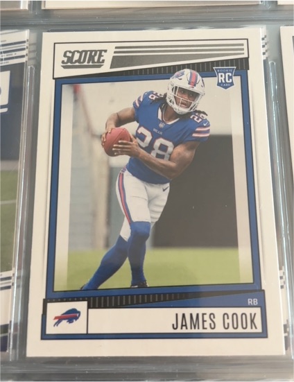 2022 Panini Score #334 James Cook — front