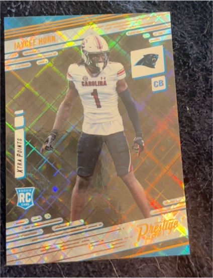 2021 Panini Prestige #246 Jaycee Horn Xtra Points — front