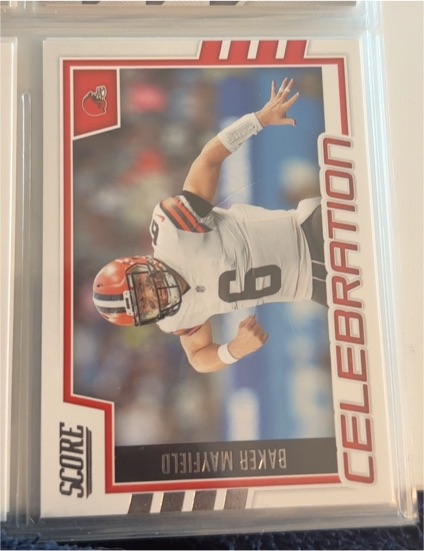 2022 Score Celebration #C-BM Baker Mayfield — front