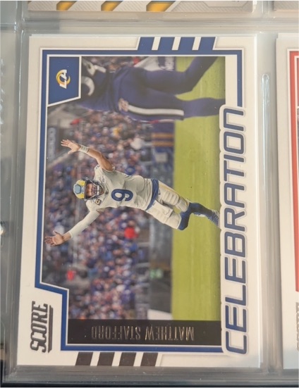 2022 Score #C-MS Matthew Stafford Celebration — front