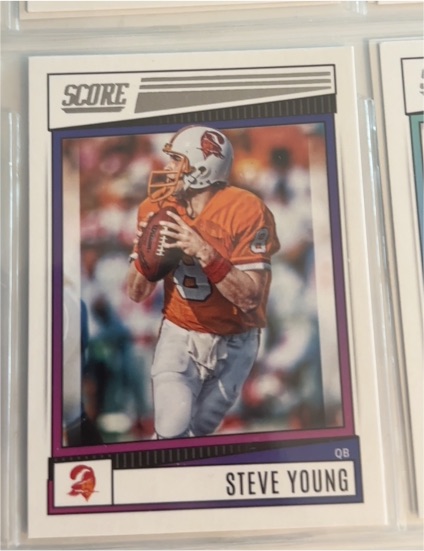 2022 Score Football #72 Steve Young — front