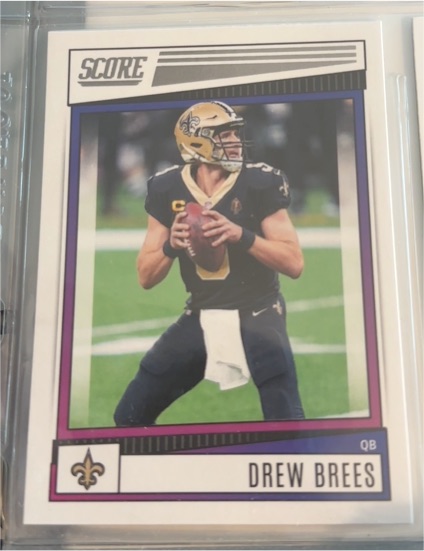 2022 Score #61 Drew Brees — front