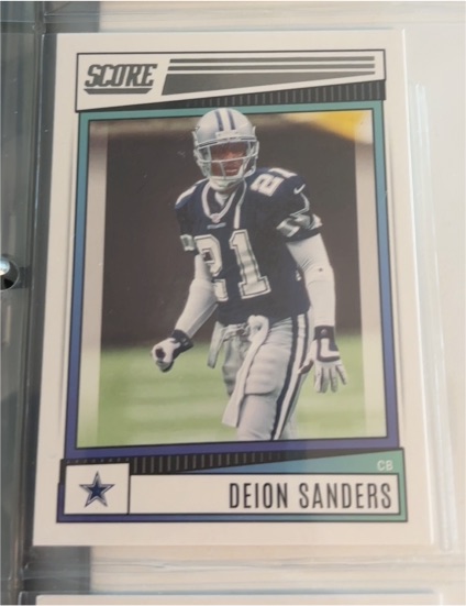 2022 Panini Score #230 Deion Sanders Dallas Cowboys — front