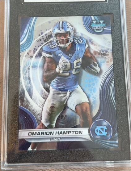 2024 Bowman Best U Chrome #42 Omarion Hampton — front
