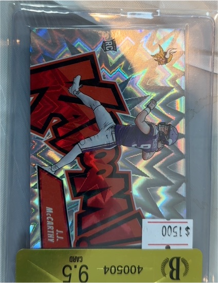 2024 Panini Absolute Kaboom! Horizontal #13 J.J. McCarthy — front
