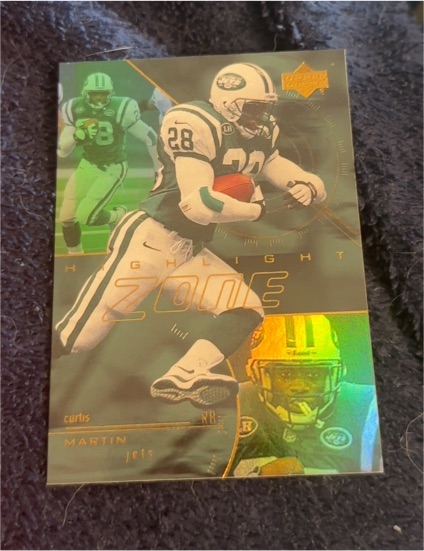 2000 Upper Deck Highlight Zone #HZ7 Curtis Martin — front