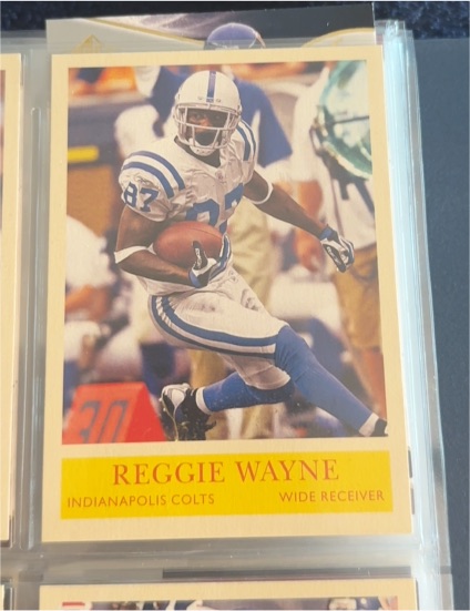 2001 Score #87 Reggie Wayne — front
