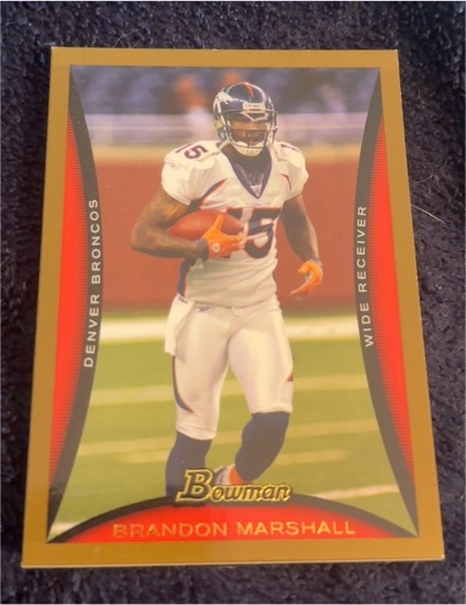 2008 Bowman #77 Brandon Marshall — front