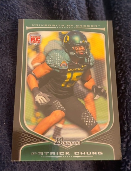 2009 Bowman Draft Picks #197 Patrick Chung Rookie Oregon Ducks — front