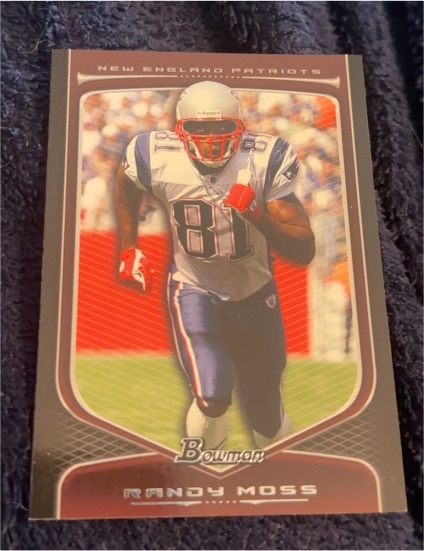 2009 Bowman #78 Randy Moss — front