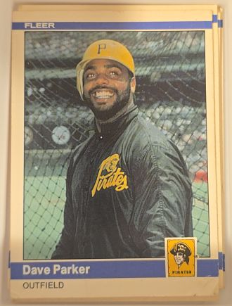 1984 Fleer #258 Dave Parker — front