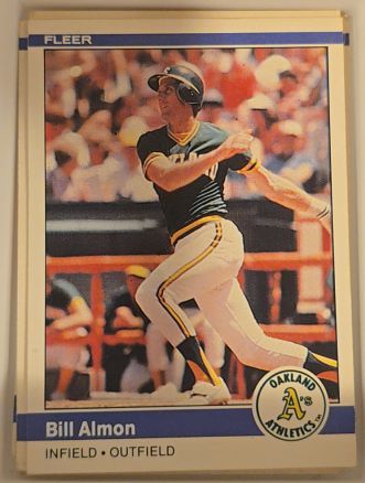 1984 Fleer #436 Bill Almon — front