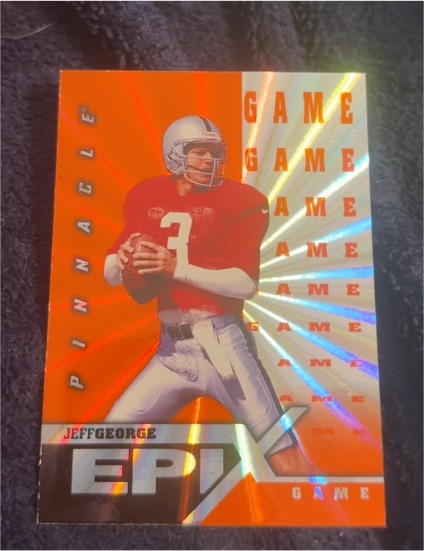 1997 Pinnacle Epix Game Orange #E5 Jeff George — front