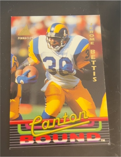 1994 Pinnacle #25 Jerome Bettis Canton Bound Los Angeles Rams — front
