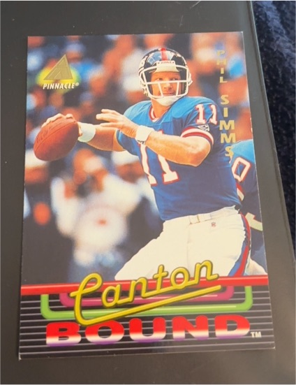 1994 Pinnacle Canton Bound #19 Phil Simms — front