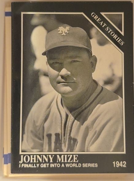 1992 Conlon Collection TSN #435 Johnny Mize — front