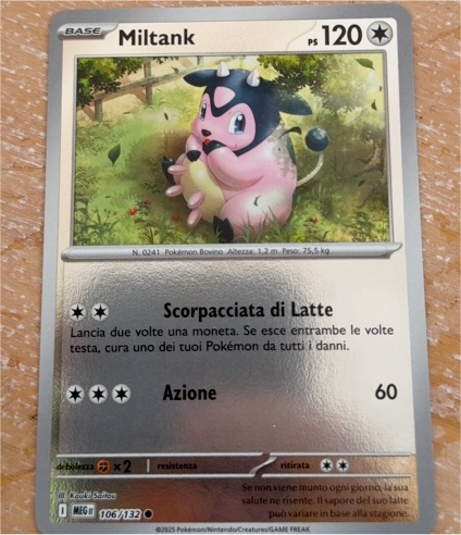 2025 Pokemon Mega Evolution #106 Miltank — front