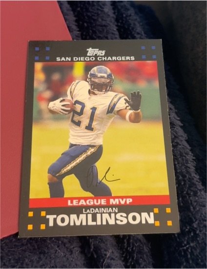 2007 Topps Football #425 LaDainian Tomlinson League MVP — front