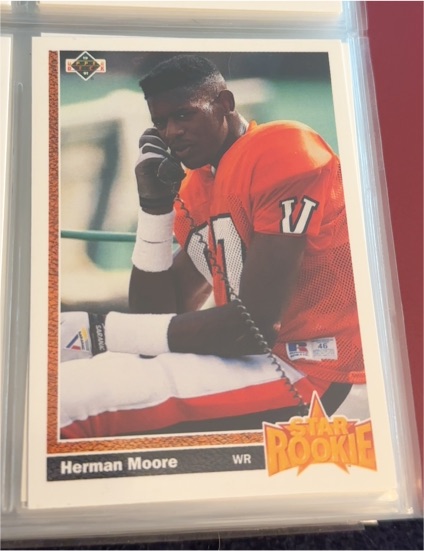 1991 Upper Deck #17 Herman Moore — front