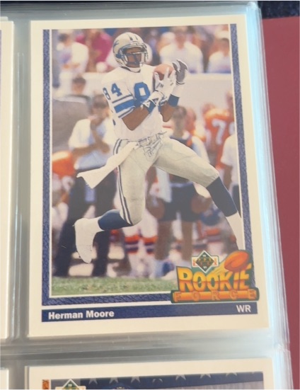 1991 Upper Deck #639 Herman Moore — front